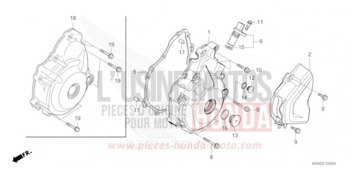LEFT CRANKCASE COVER CBF300NAN de 2022